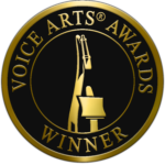 Voice Arts Awards winner medallion